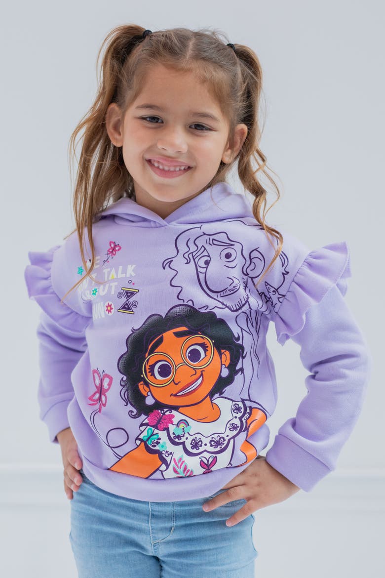 Encanto Fleece Hoodie, Alternate, color, Mirabel Bruno Lilac