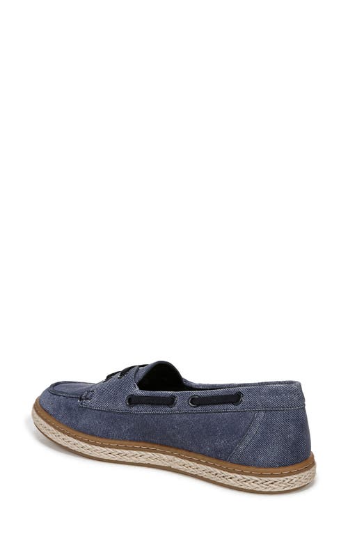 Vionic Bay Loafer Boat Shoe In Dark Denim