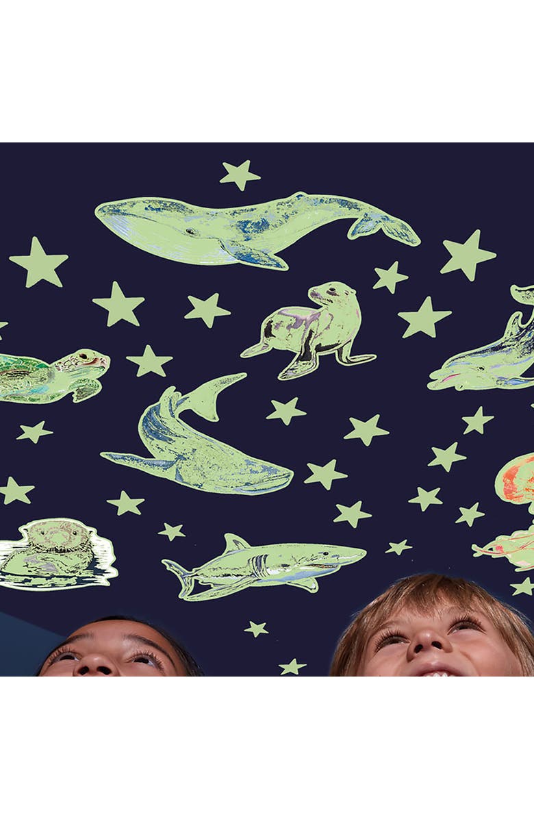 The Original Glow Stars Company Glow Stars & Sea Creatures ECO, Glow Wall Décor, Alternate, color, Multicolored