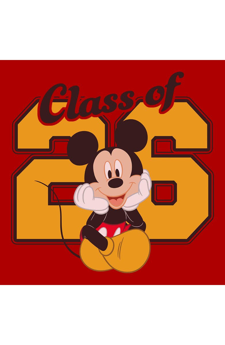 Mickey & Friends Men's Mickey & Friends Class of 26 Pose Graphic T-Shirt, Alternate, color, Red