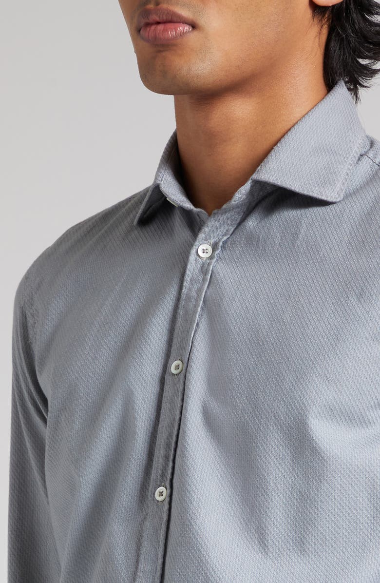 Massimo Alba Canary Cotton Voile Button-Up Shirt, Alternate, color, 