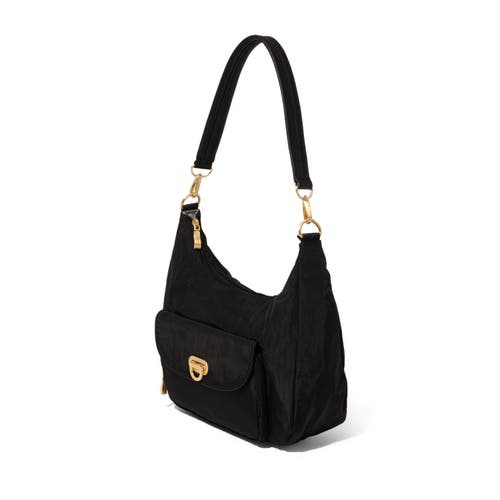 Baggallini Coastal Flip Lock Half Moon Bag