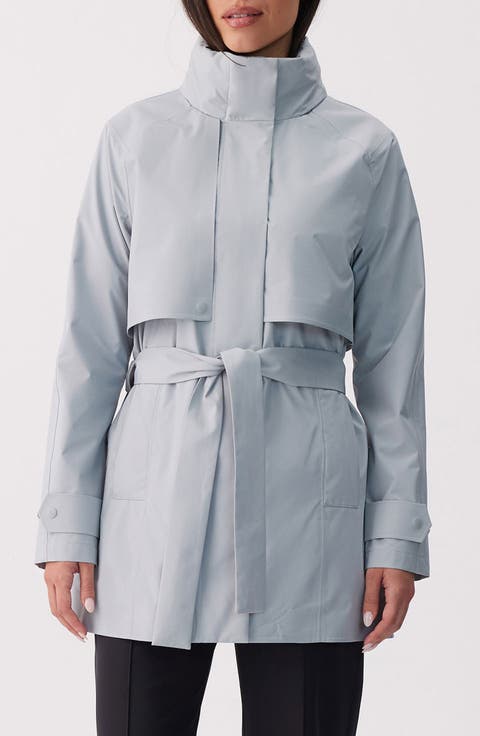Aliz Water Repellent Short Trench Coat