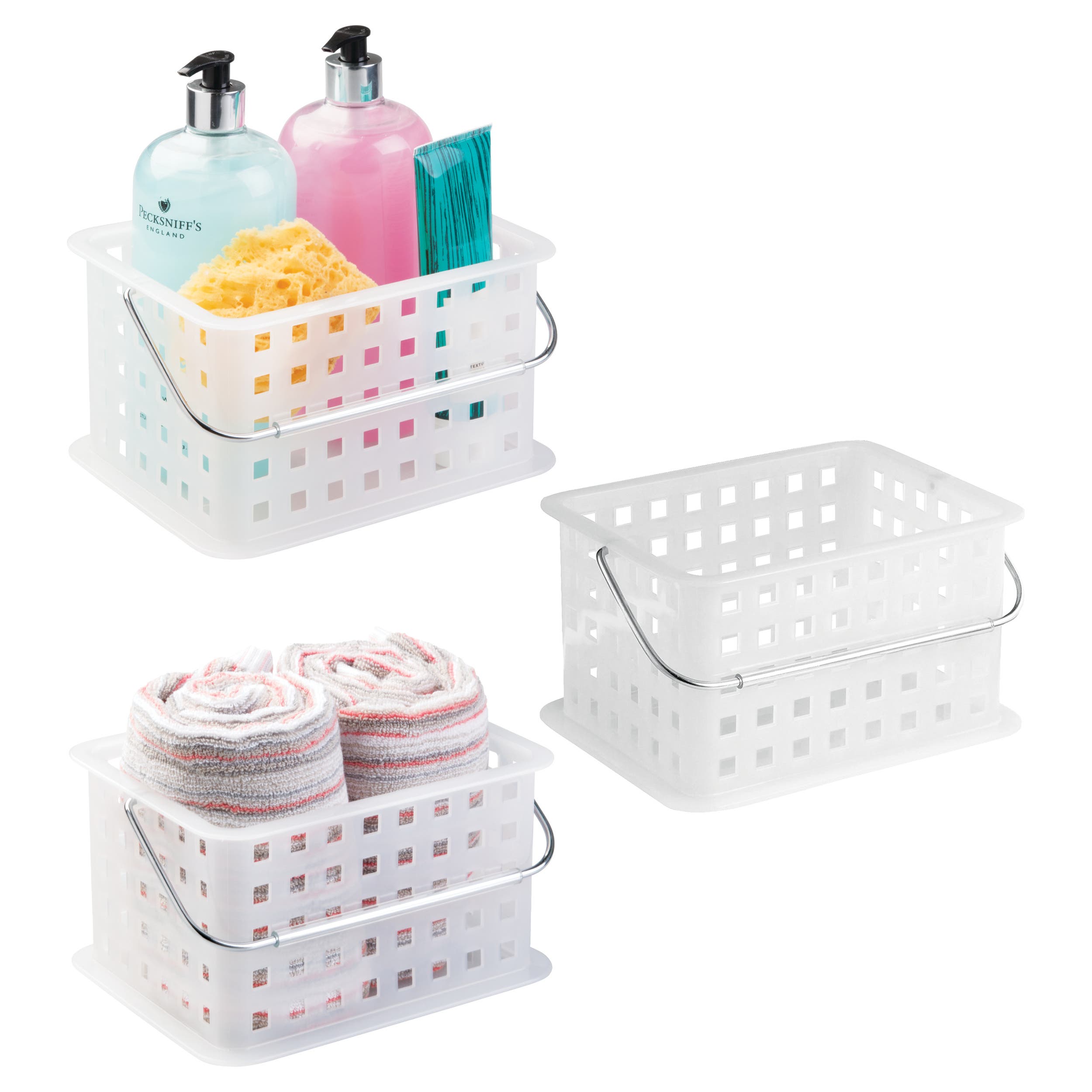 iDesign Small Stackable Shower Caddy Basket