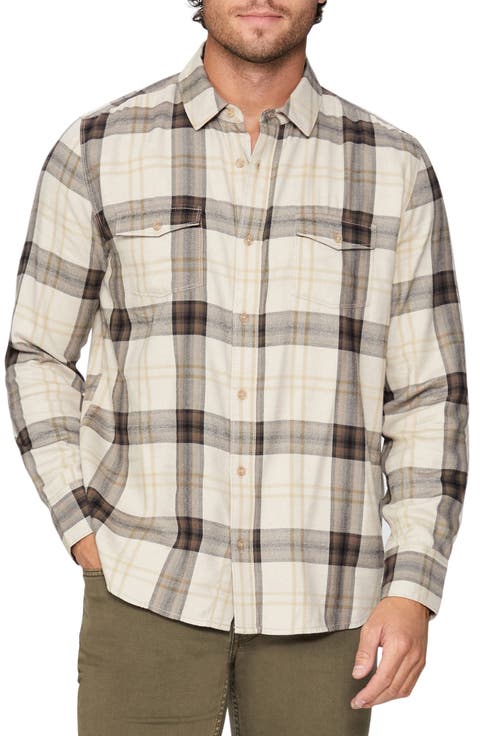 Everett Plaid Flannel Button-Up Shirt