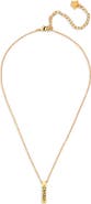 Versace Men's Logo Bar Pendant Necklace
