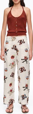 Bimba y Lola Samba Barrel Trousers With Decorative Stitching