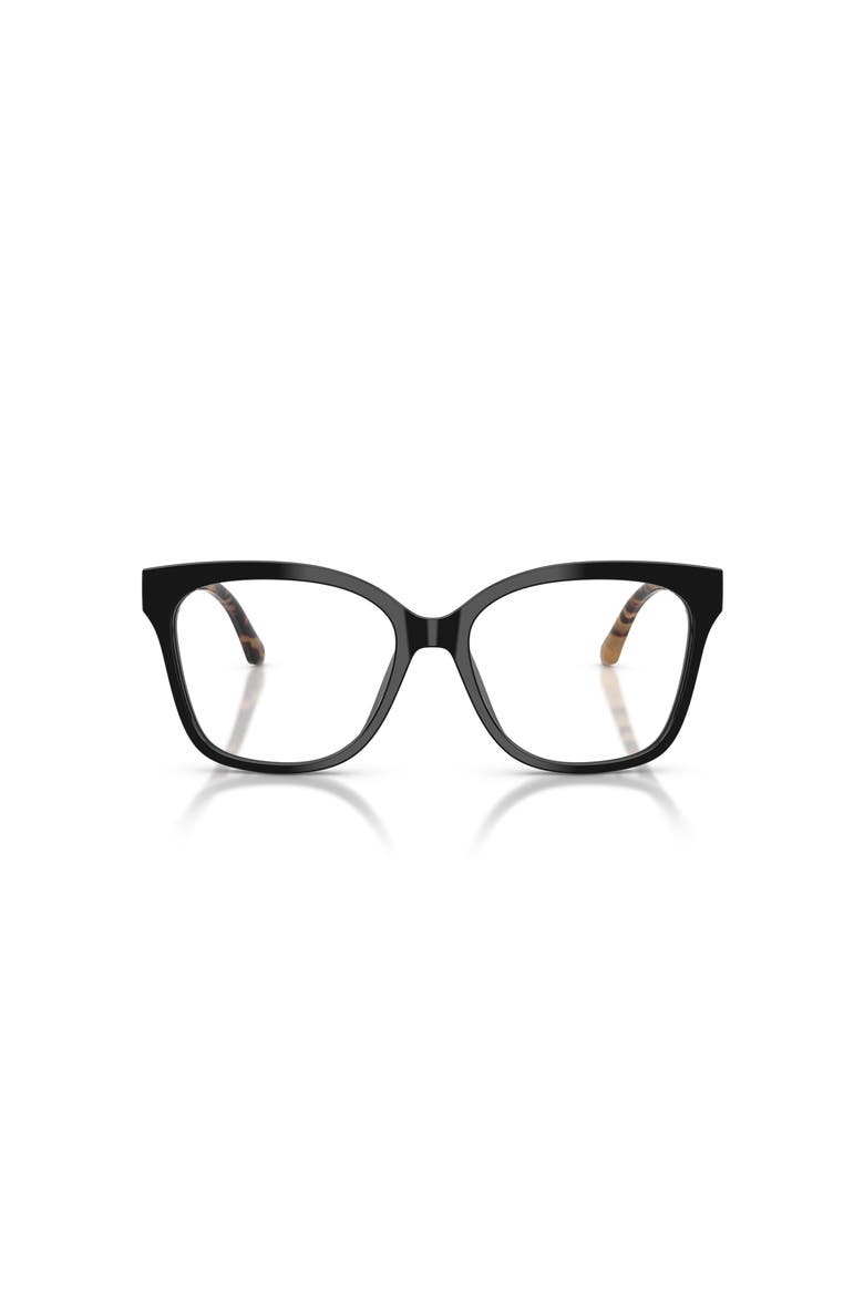 55mm Square optical glasses, Alternate, color, Black