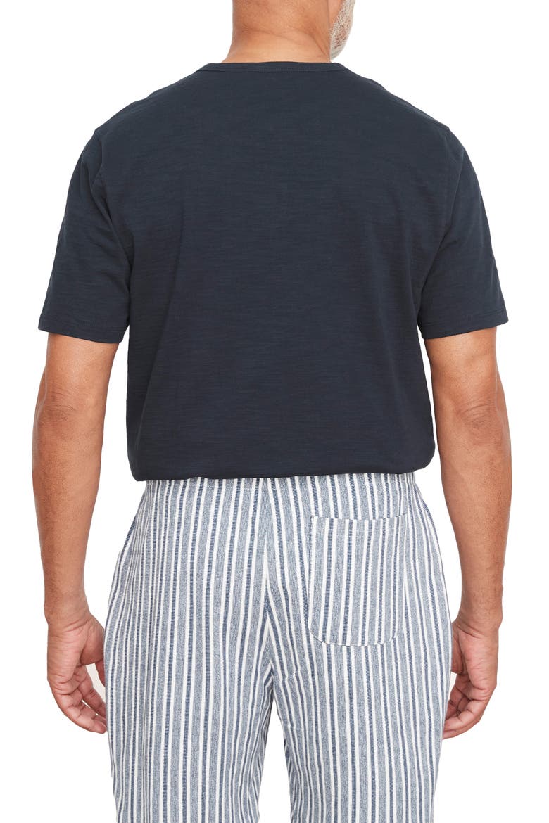 Cabana Stripe Cotton Drawstring Shorts, Alternate, color, TWILIGHT BLUE/ OFF WHITE