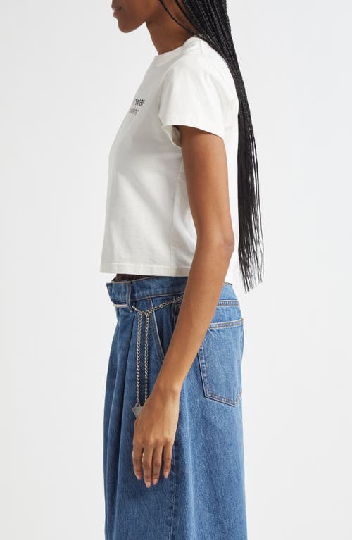 Alexander Wang Shrunken Cotton T-shirt In White