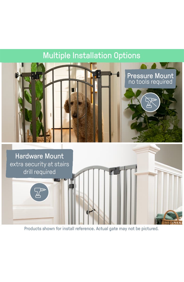 INGENUITY Extra Tall & Wide Safety Pet and Baby Gate, Alternate, color, White