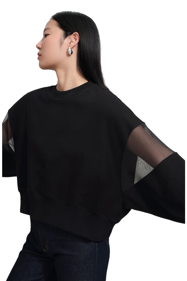 Iara Sweatshirt, Alternate, color, BLACK