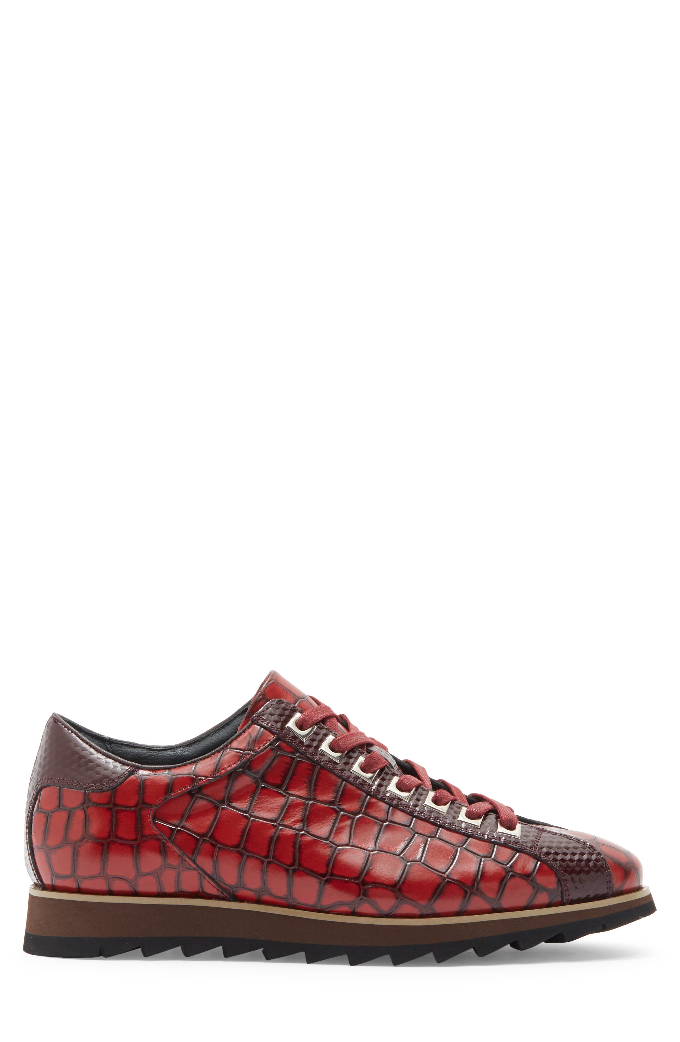 Memphis Sneaker, Alternate, color, BURGUNDY