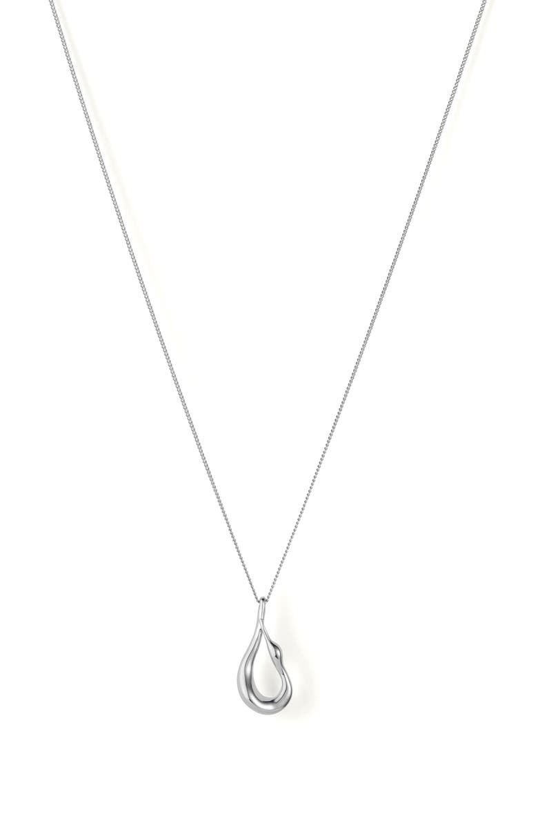JENNY BIRD Mini Egret Pendent Necklace, Main, color, High Polish Silver
