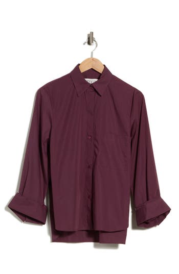 Twp Next Morning Cotton Shirt In Brown