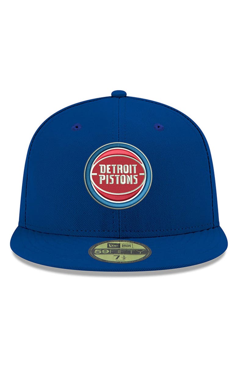 New Era Men's New Era Royal Detroit Pistons Official Team Color 59FIFTY Fitted Hat, Alternate, color, Royal