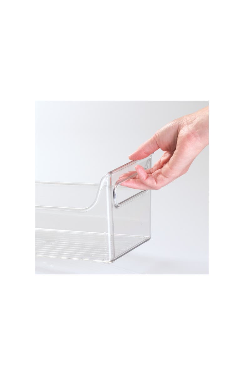 iDesign Plastic Condiment Organizer with Handles, Set of 2, Clear, Made in USA, Alternate, color, Clear