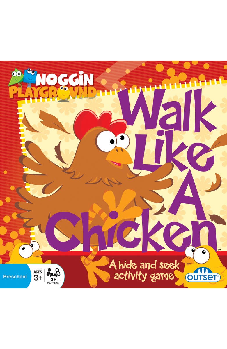 Outset Walk Like A Chicken No Reading Required Hide & Seek Roleplaying Activity Game, Alternate, color, Multicolored