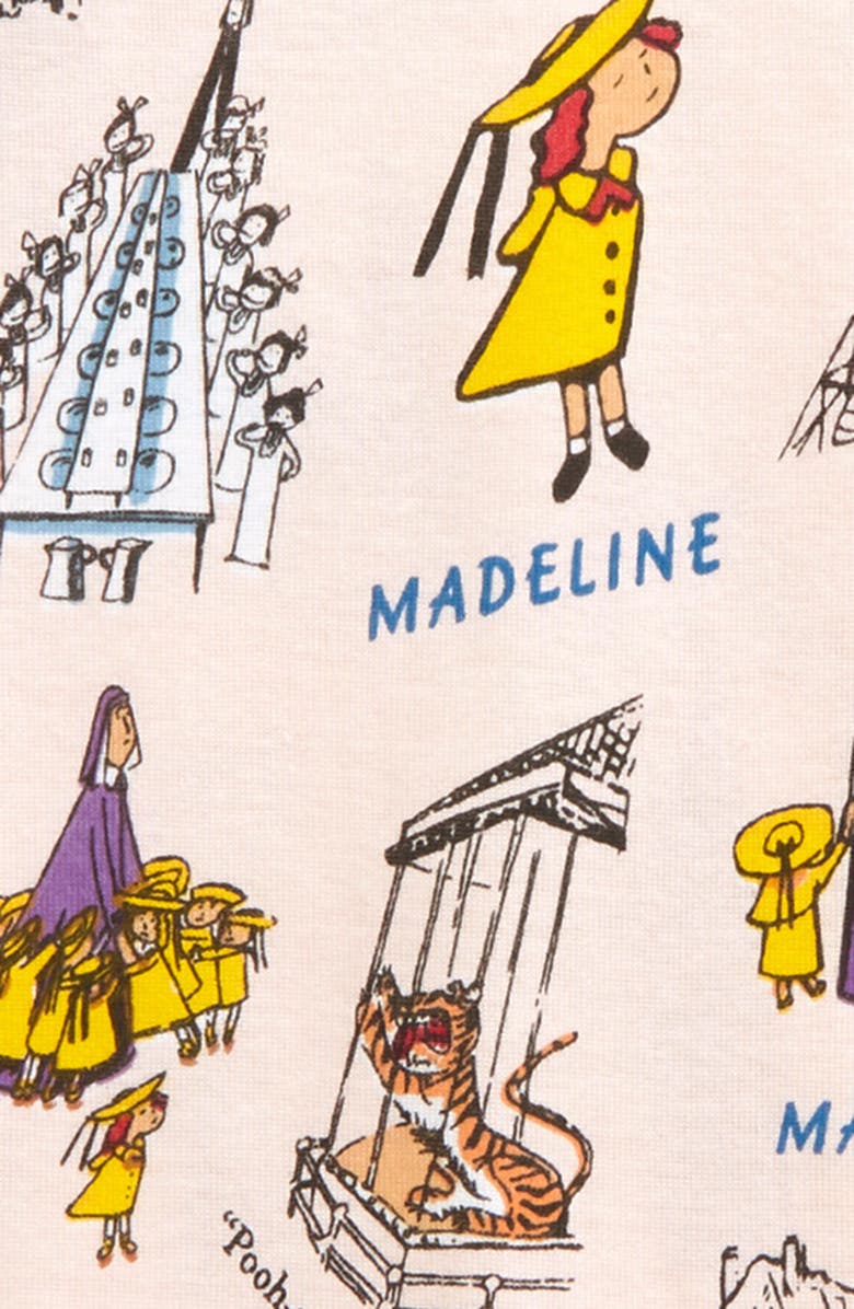Hatley x Books to Bed Kids' Madeline Book & Fitted Organic Cotton Two-Piece Pajamas, Alternate, color, 