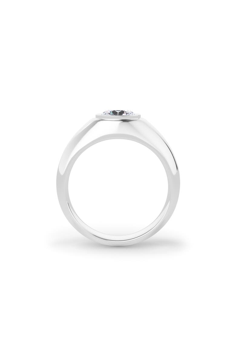 Men's Round Brilliant Lab Created Diamond Ring, Alternate, color, 18K WHITE GOLD