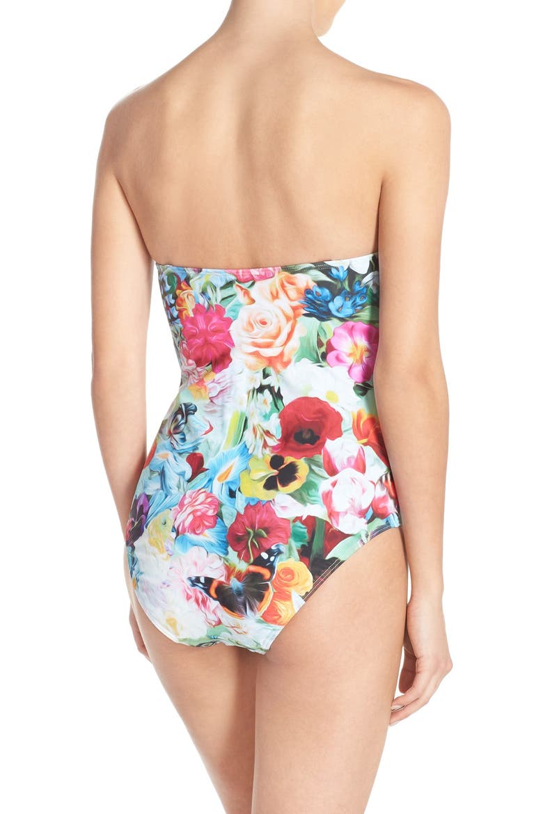 'Imari' Floral One-Piece Swimsuit, Alternate, color, FUCHSIA