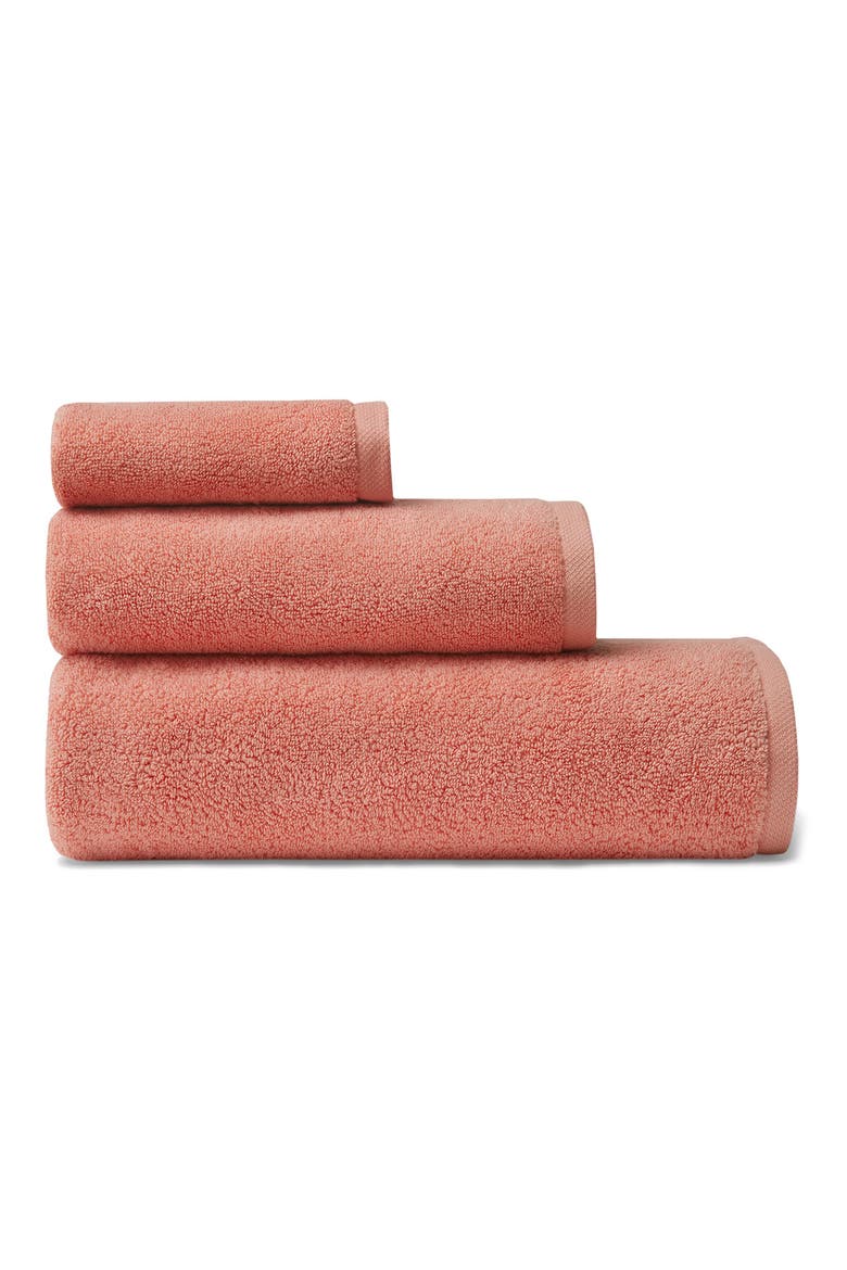 Cielo Cotton Bath Sheet, Alternate, color, CORAL