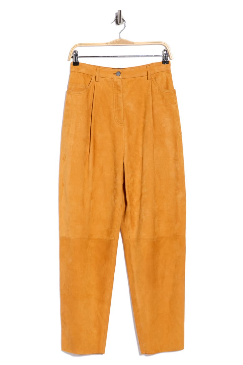 Suede Pants, Main, color, SAFFRON