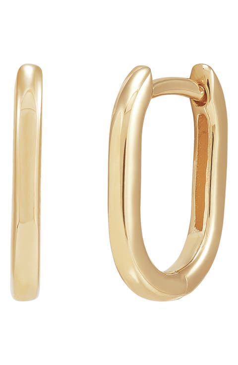 Oval Hoop Earrings