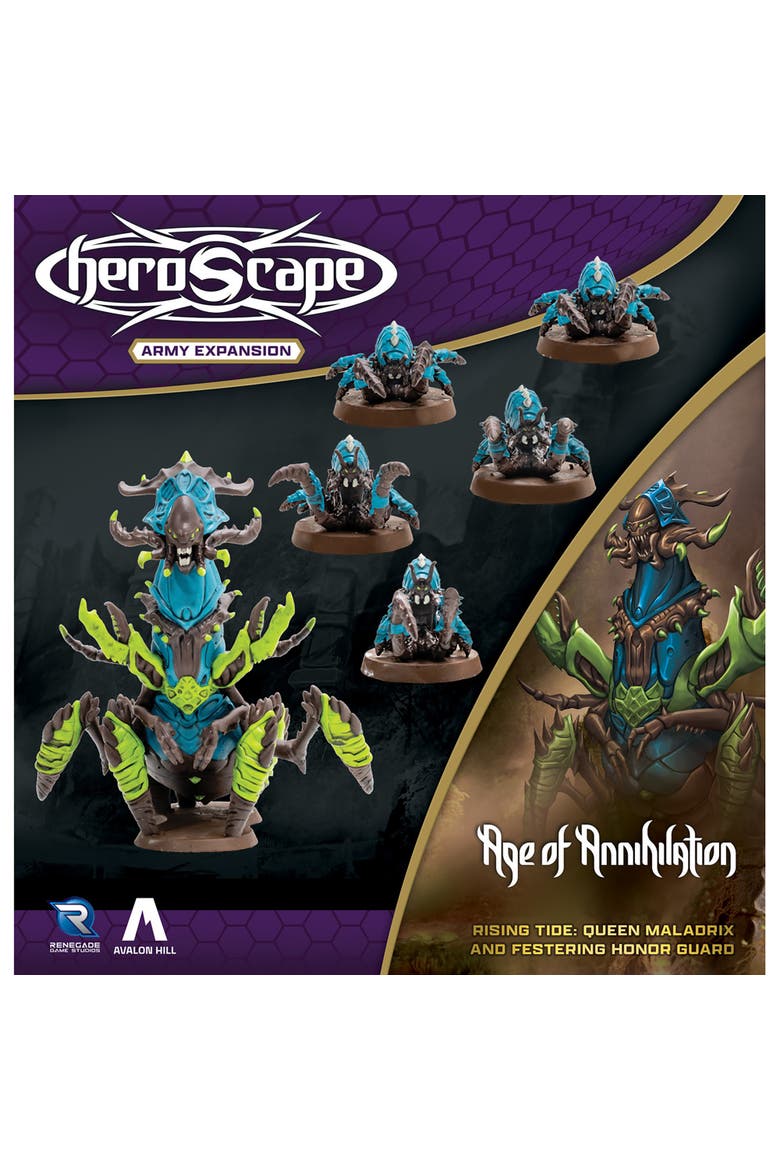 Rising Tide, Queen Maladrix & Festering Honor Guard, Alternate, color, Multicolored