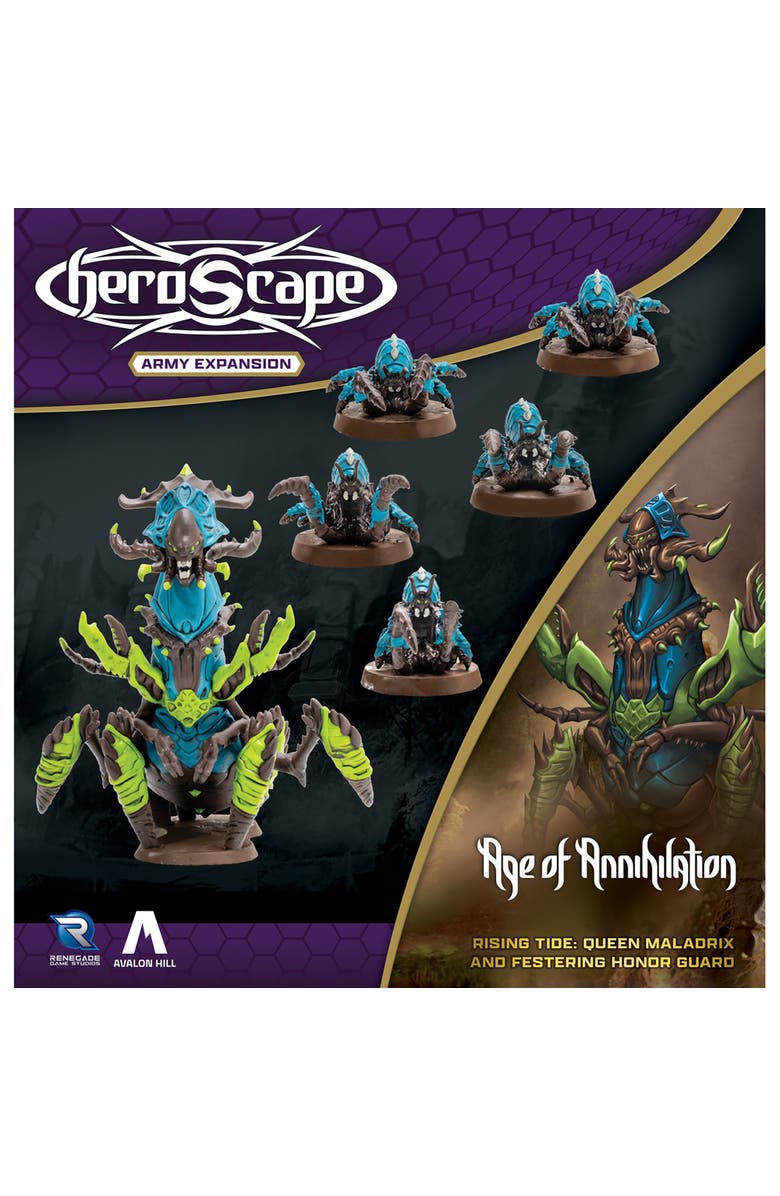 Renegade Games Rising Tide, Queen Maladrix & Festering Honor Guard, Alternate, color, Multicolored