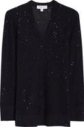 Michael Kors Collection Sequin Linen & Cotton Sweater