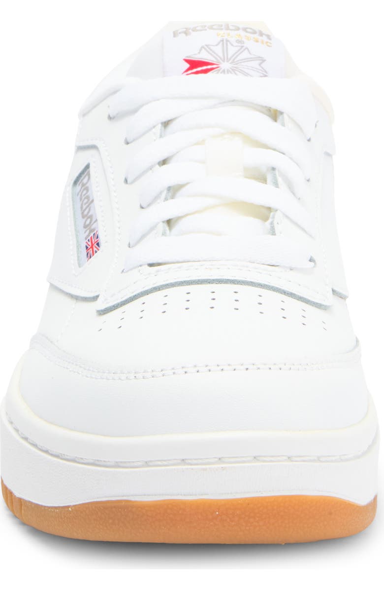 Reebok Kids' Club C Double Platform Sneaker, Alternate, color, White/ White/ White