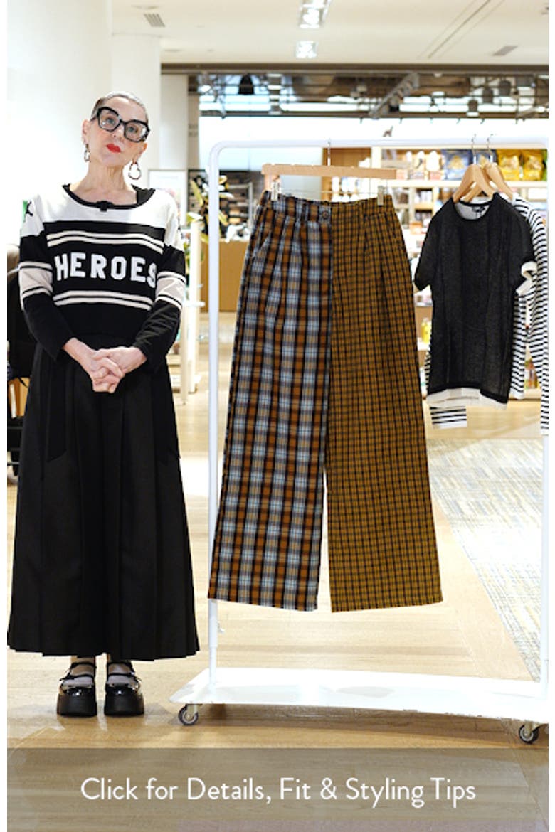 Let's Merge Souls Plaid Wide Leg Pants video