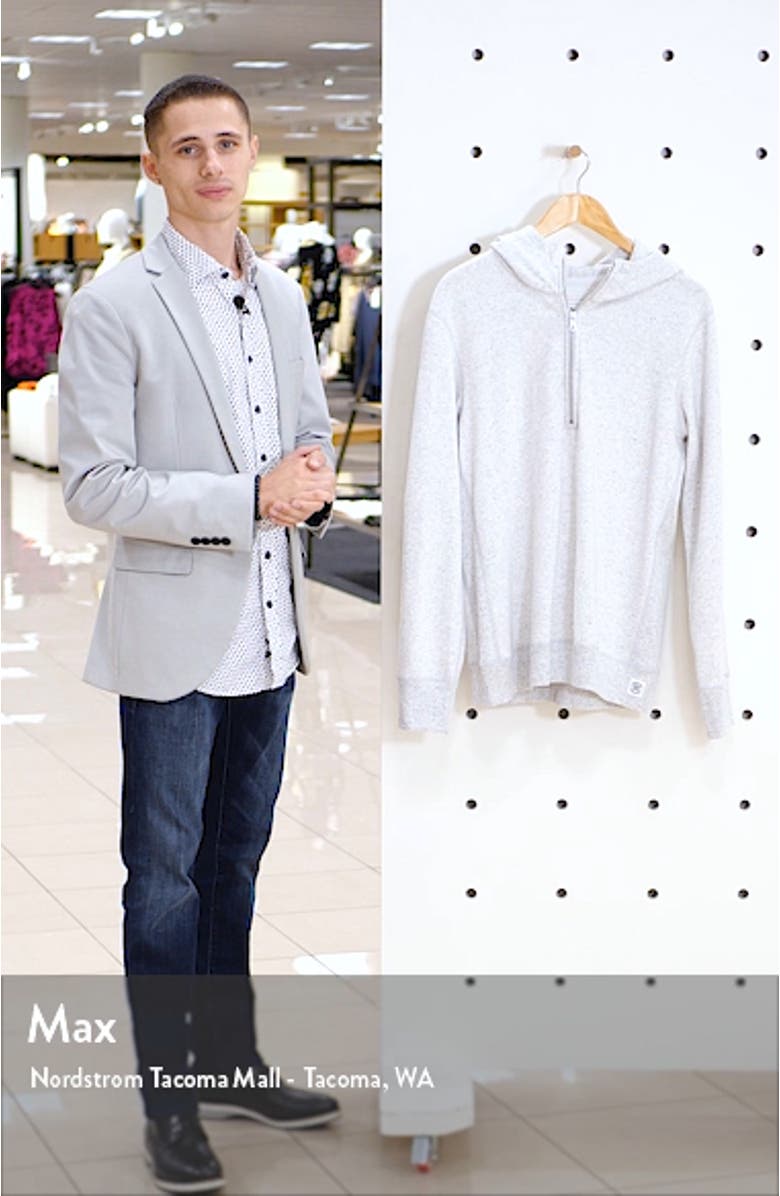 Lightweight Terry Half Zip Hoodie, sales video thumbnail