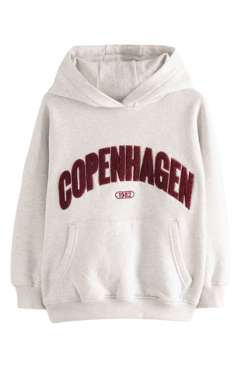 NEXT Kids' Copenhagen Cotton Blend Hoodie, Main, color, Grey