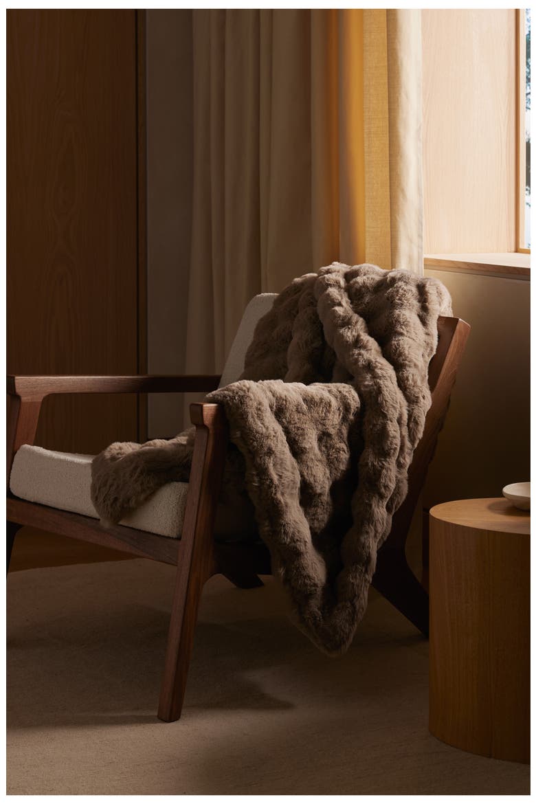 Bubble Cuddle Blanket, Alternate, color, WALNUT