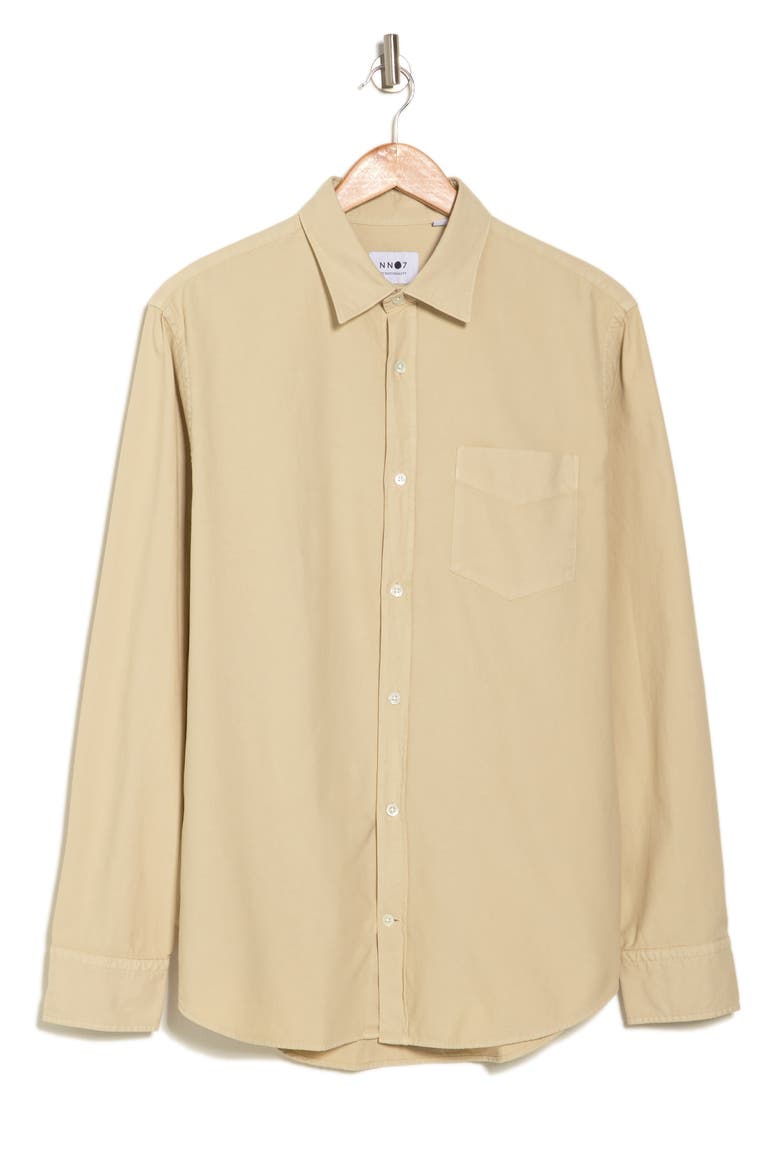 Levon 5725 Oxford Button-Down Shirt, Alternate, color, ECRU