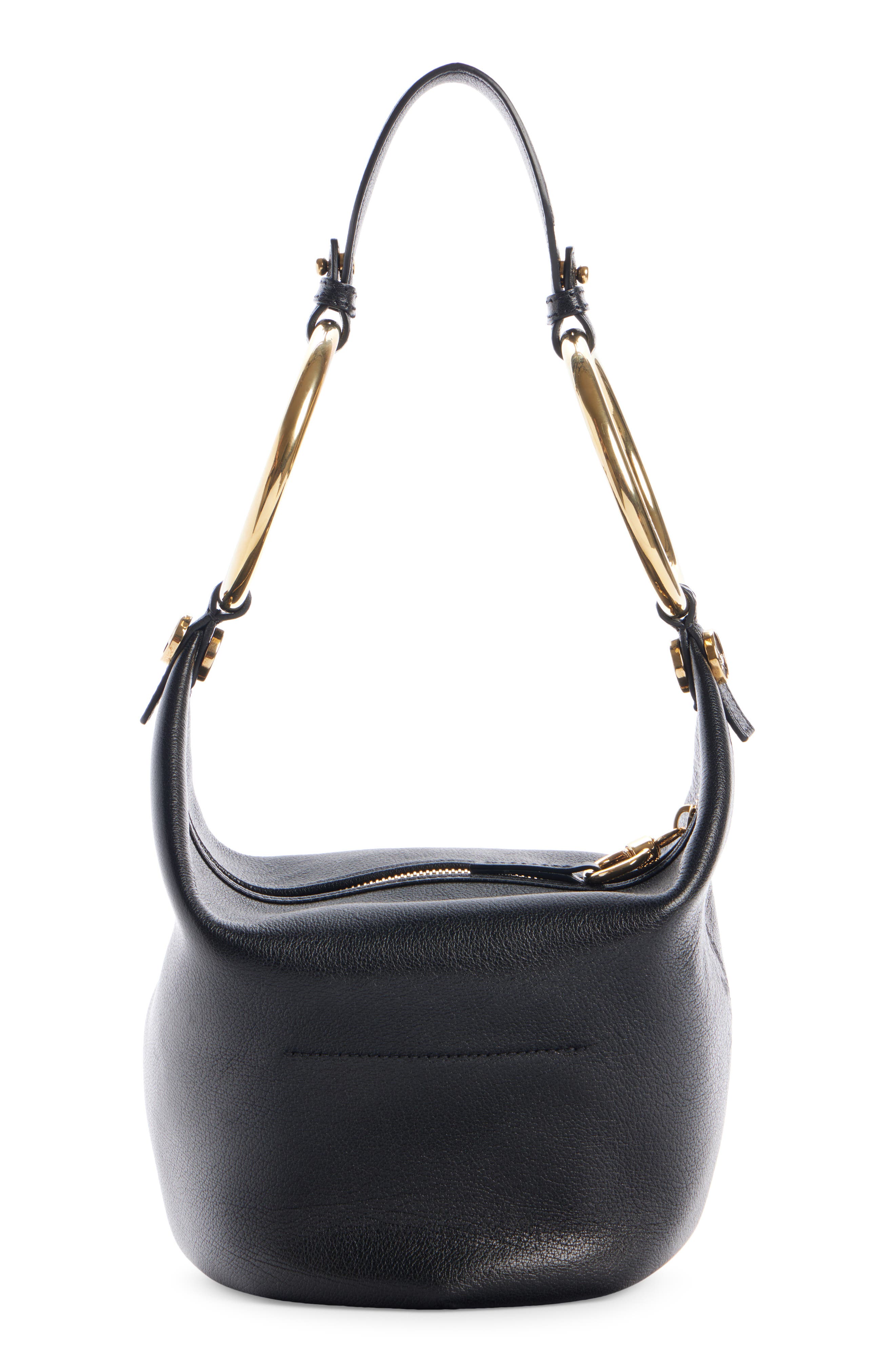 Chloé Bracelet Leather Shoulder Bag, Alternate, color, 