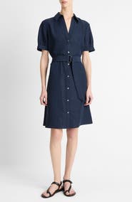 Vince Belted Shirtdress