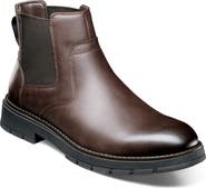 NUNN BUSH Brady Faux Leather Plain Toe Chelsea Boot