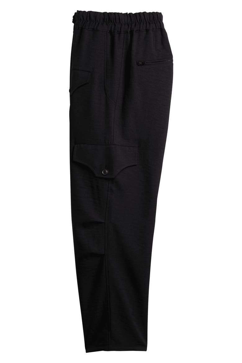 Recycled Polyester Twill Utility Pants, Alternate, color, BLACK