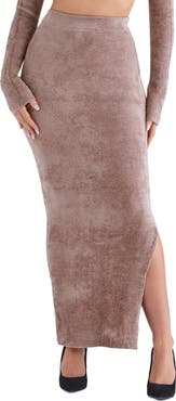 HOUSE OF CB Rene Chenille Maxi Skirt