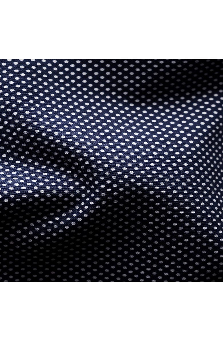 Eton Slim Fit Dot Dress Shirt, Alternate, color, Blue