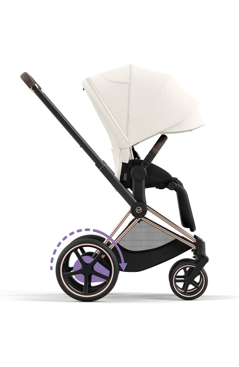 CYBEX e-PRIAM 2 Electronic Smart Stroller, Alternate, color, Off White