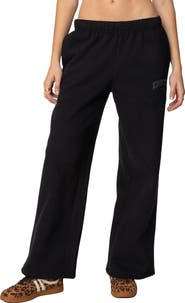 EDIKTED LA Logo Wide Leg Sweatpants