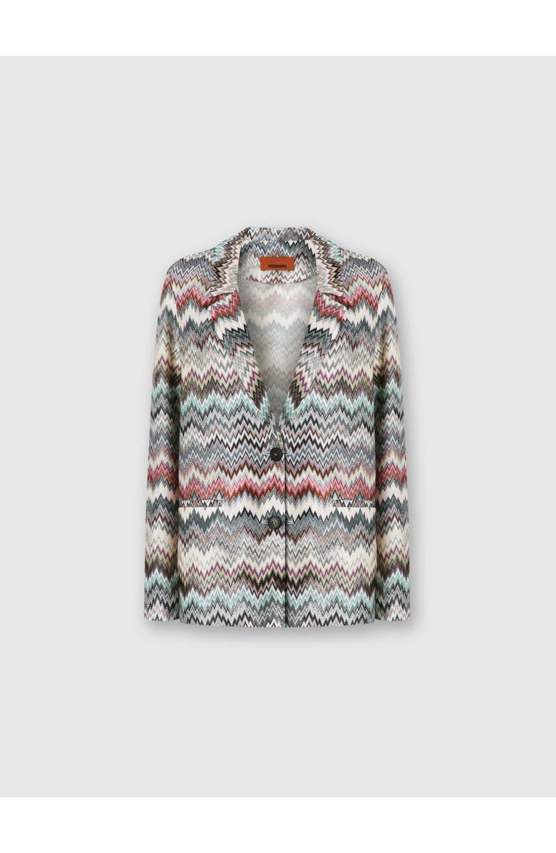 Missoni Single-breasted Blazer With Snake Pattern, Main, color, Multicoloured