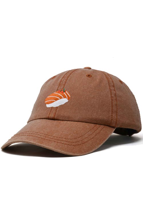 DALIX DALIX SALMON SUSHI EMBROIDERED DAD CAP 
