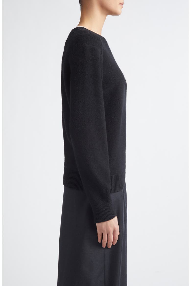 Otis Contrast Sweater, Alternate, color, BLACK/ IVORY