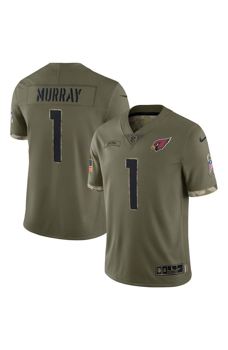 Nike Men's Nike Kyler Murray Olive Arizona Cardinals 2022 Salute To Service Limited Jersey, Main, color,