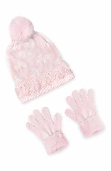 Kids' 2-Piece Chenille Beanie & Gloves Set